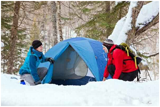 Camping en hiver